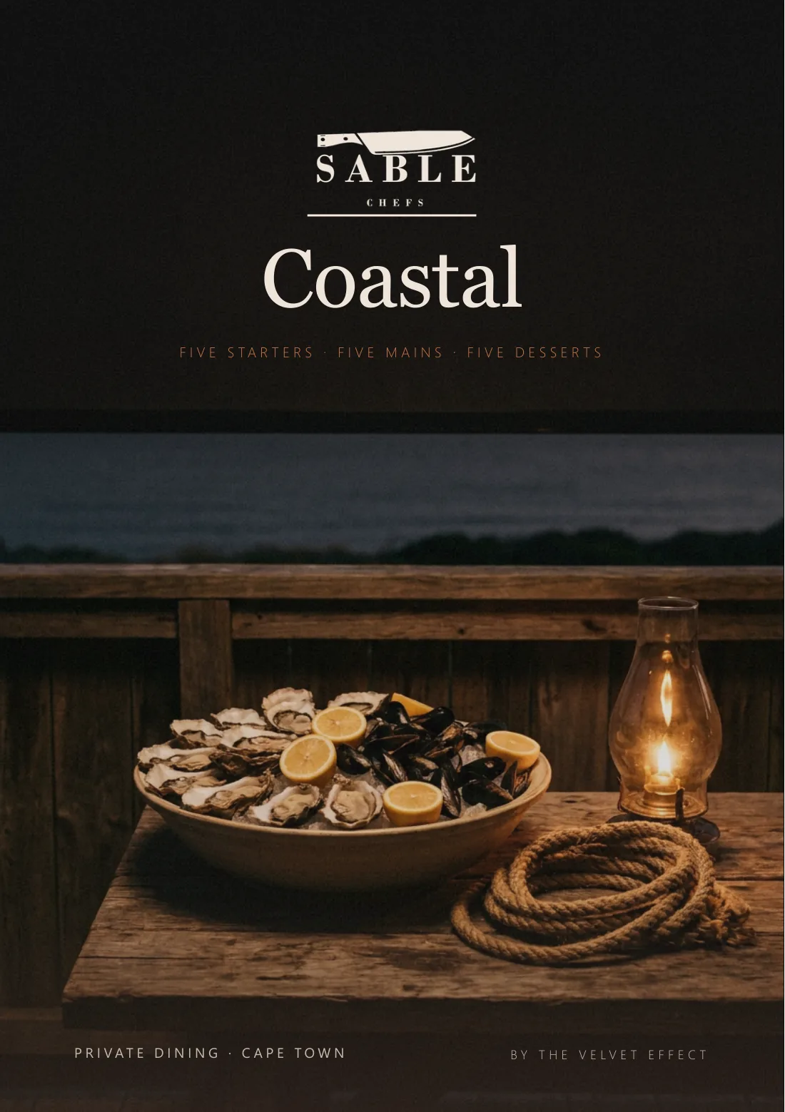 Coastal menu, page 1