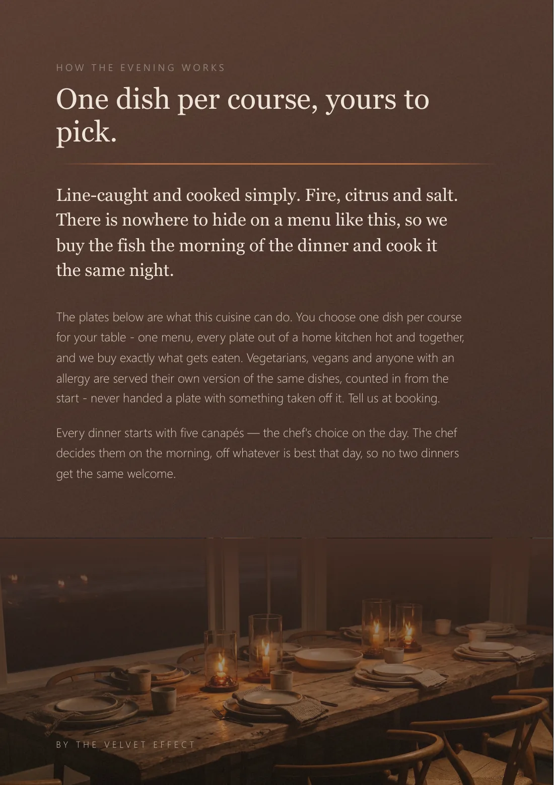 Coastal menu, page 2